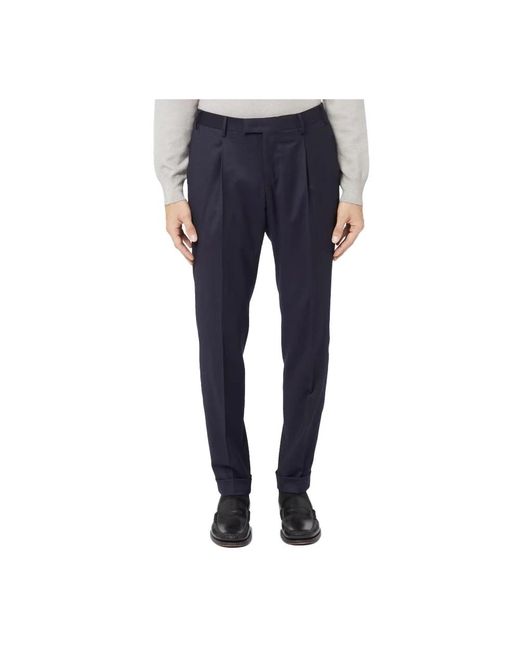 PT Torino Blue Suit Trousers for men