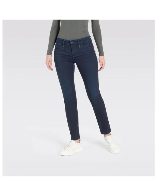 M·a·c Blue Skinny Fit Jeans
