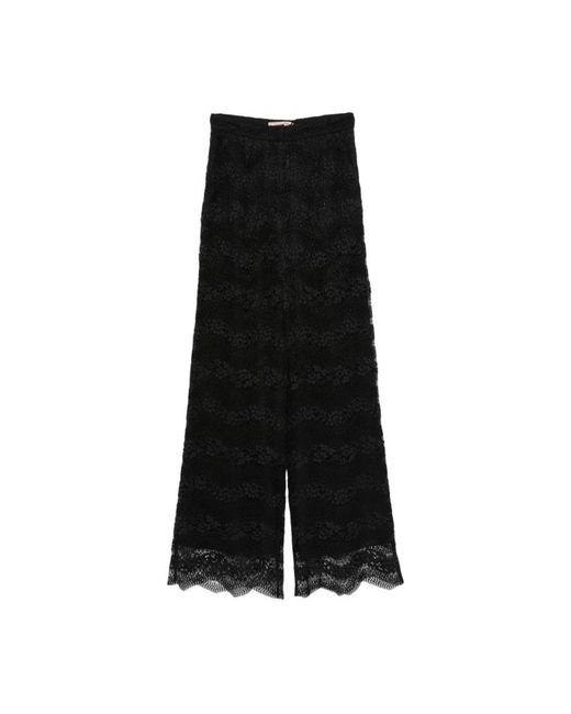 Twinset Black Wide Trousers