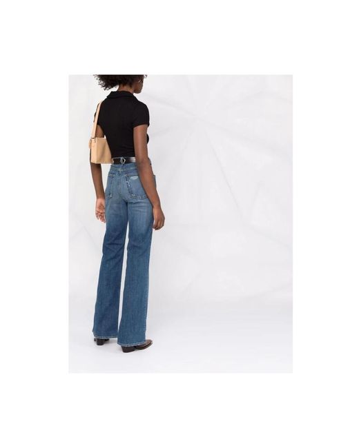 Nili Lotan Blue Flared Jeans