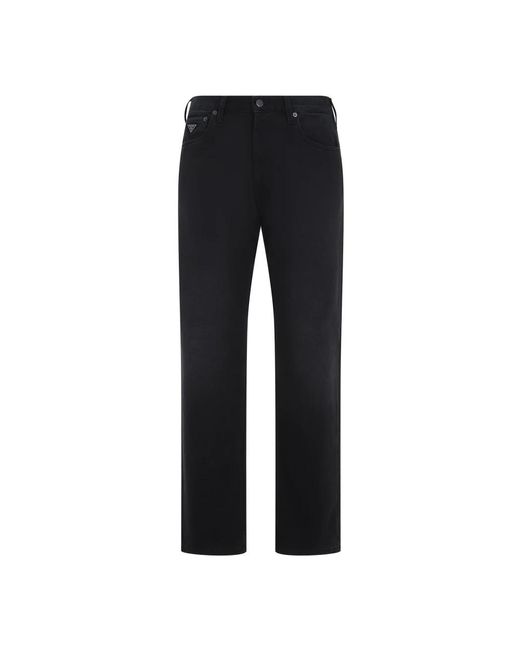 Prada Black Cotton Jeans for men