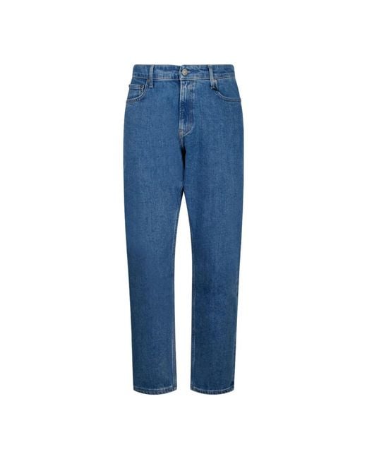 Calvin Klein Denim tapered mid jeans in Blue für Herren