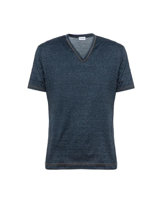 T-Shirts di Dolce & Gabbana in Blue da Uomo