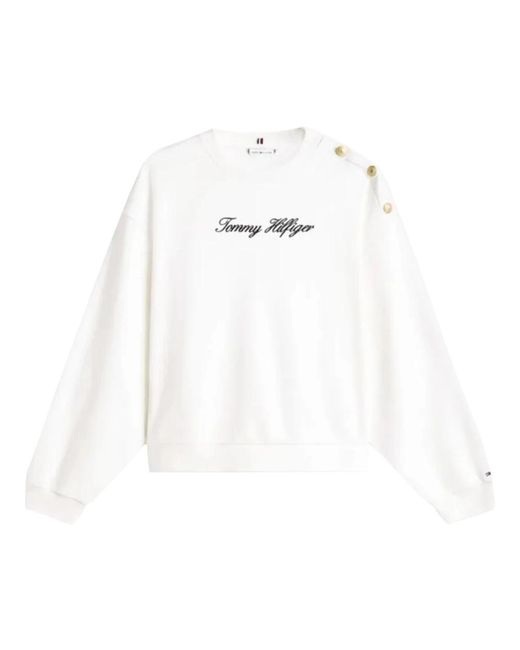 Tommy Hilfiger White Sweatshirts