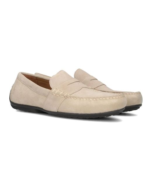 Polo Ralph Lauren Beiger Wildleder Mokassin Mit Mokassin-Details in Natural für Herren