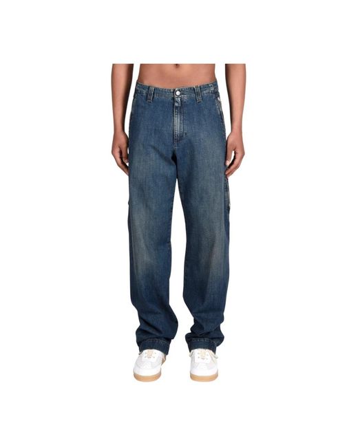 Jeans > loose-fit jeans MM6 by Maison Martin Margiela pour homme en coloris Blue