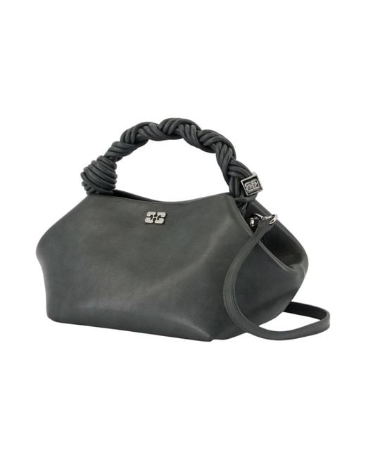 Handbags Ganni de color Black