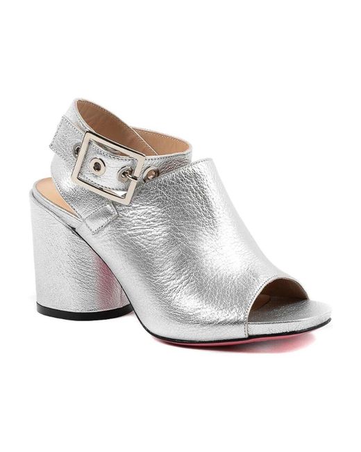Dee Ocleppo Gray High Heel Sandals