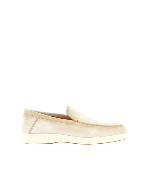 Santoni Natural Loafers for men