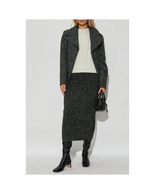 Max Mara Wollen Rok Rodano in het Black