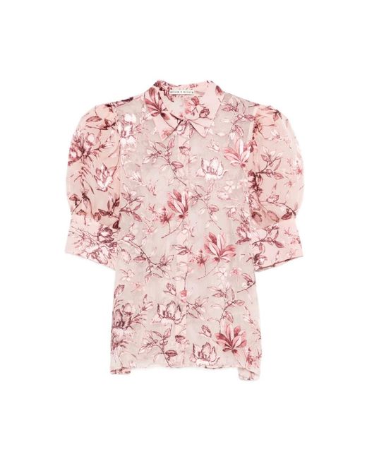 Alice + Olivia Pink Shirts
