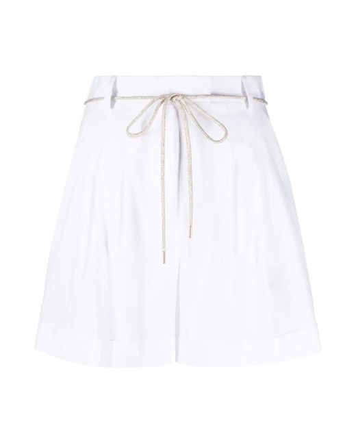 Short shorts Patrizia Pepe de color White