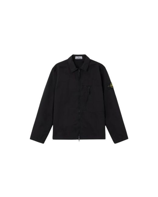 Stone Island Black Light Jackets for men