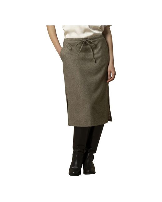 Midi Skirts Kocca de color Green