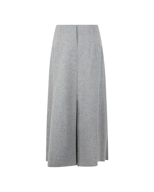 Alberta Ferretti Gray Midi Skirts