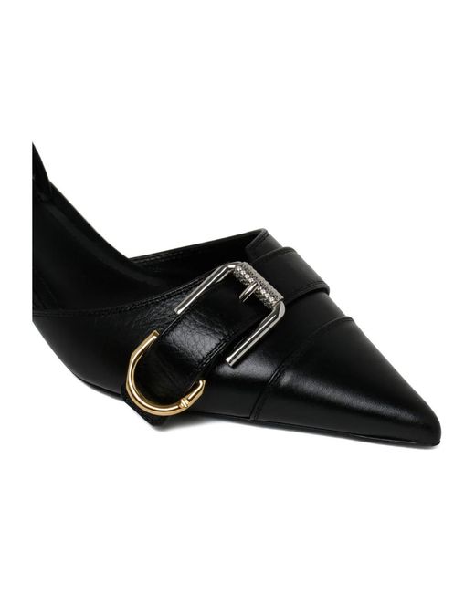 Givenchy Black Schwarze slingback-pumps mit metallschnalle