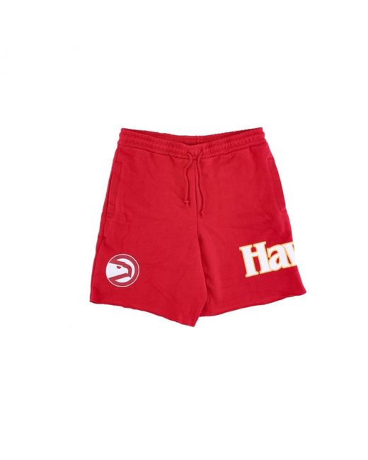 Mitchell & Ness Red Casual Shorts for men