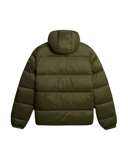 Napapijri Jassen ,Groen ,Polyester Suomi Puffer Jacket in het Green voor heren