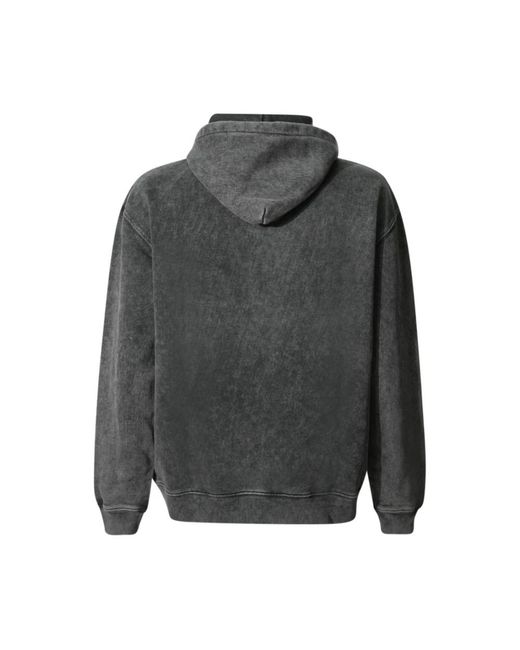 MSGM Hoodies & Sweatvesten ,Grijs ,Katoen Family Business Hooded Sweatshirt in het Gray voor heren
