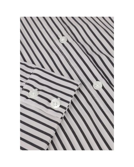 Object Gray Weißes Langarmshirt