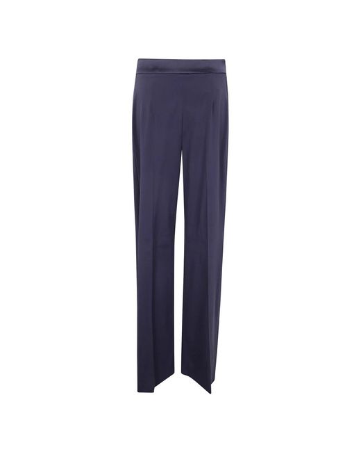 Alberta Ferretti Blue Wide Trousers