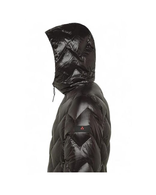 Peuterey Jassen ,Zwart ,Leer Honova Lks 04 Piumino Con Trapunta Chevron Corto in het Black voor heren