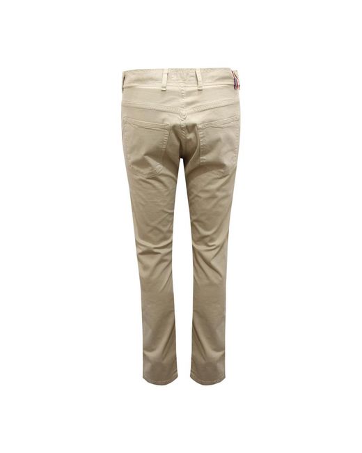 Fred Perry Natural Slim-Fit Trousers for men