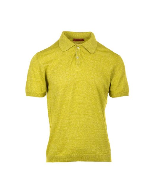 Daniele Fiesoli Yellow Polo Shirts for men