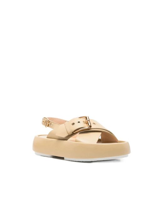 Agl Attilio Giusti Leombruni Natural Flat Sandals