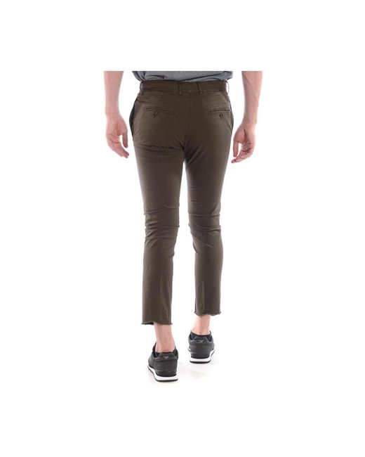 Daniele Alessandrini Brown Cropped Trousers for men