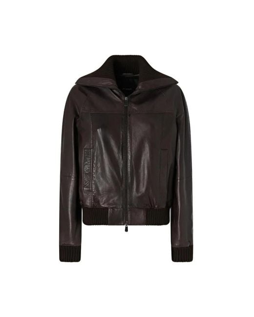 Pinko Black Bomber Jackets