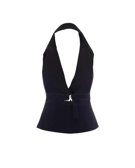 Patrizia Pepe Blue Waistcoats