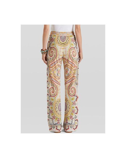 Etro Natural Straight Trousers