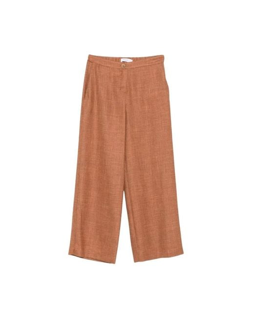 Barba Napoli Brown Wide Trousers