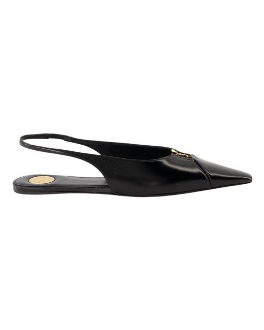 Saint Laurent Black Ballerinas