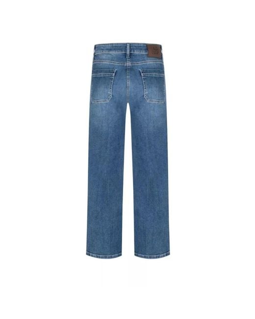 Cambio Blue Cropped Jeans