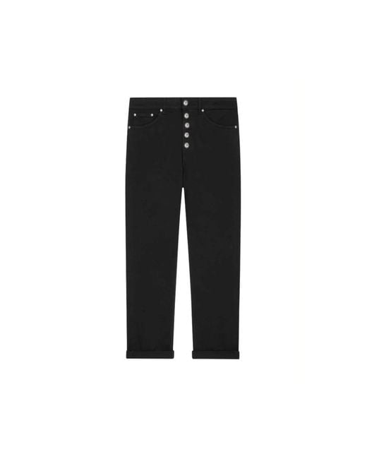 Dondup Black Slim-Fit Jeans