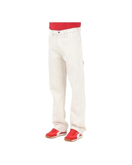 Dickies White Straight Fit Jeans for men