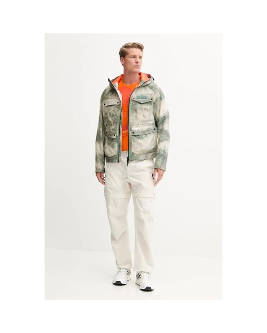 Napapijri A-Rivalto Aop Jacket in het Green voor heren