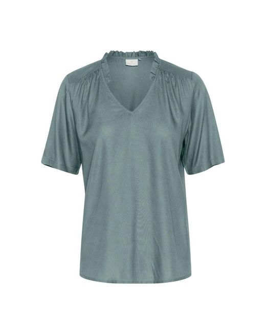 Blouses Kaffe de color Blue