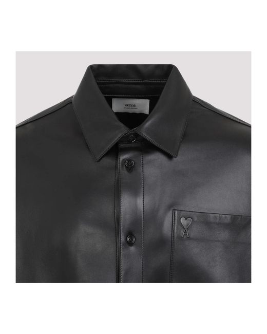 Jackets > leather jackets AMI pour homme en coloris Black