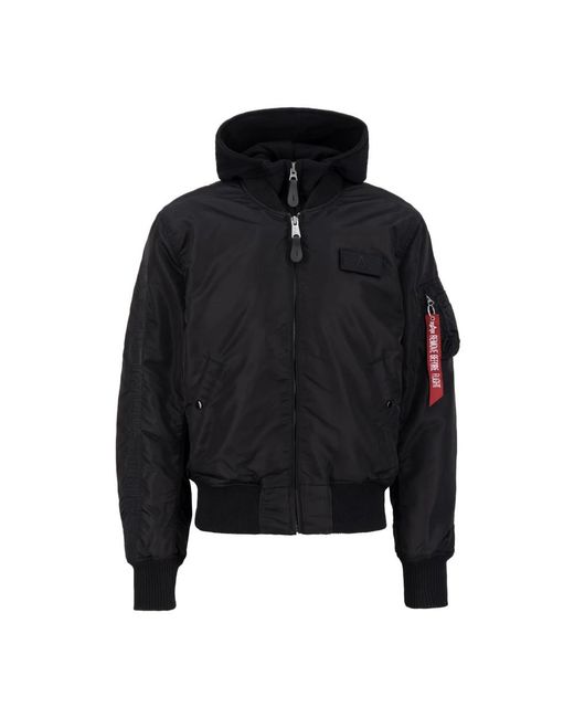 Alpha Industries Black Bomber Jackets for men