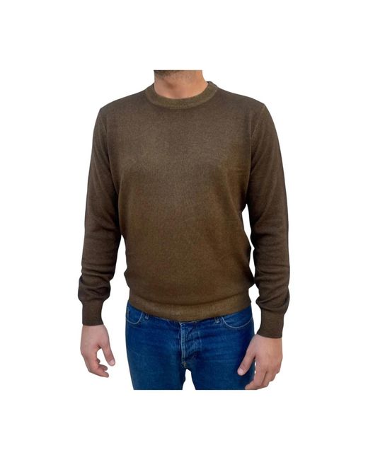 Round-Neck Knitwear di Kangra in Brown da Uomo