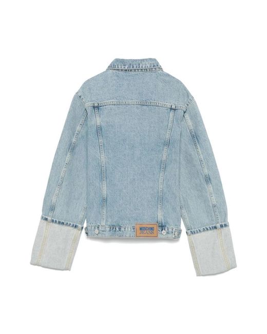 Moschino Jassen ,Blauw ,Katoen Stijlvolle Katoenen Jas in het Blue