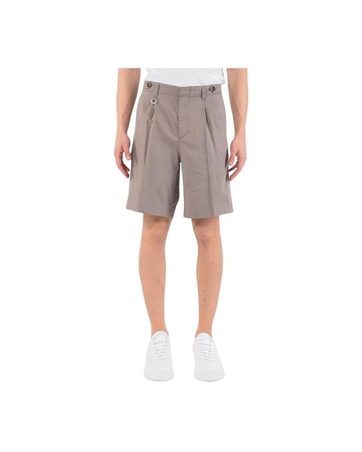 Paolo Pecora Gray Casual Shorts for men