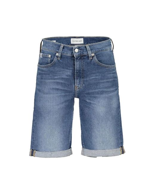 Calvin Klein Blue Denim Shorts for men