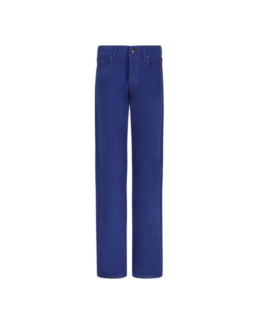Versace Rechte Jeans in het Blue