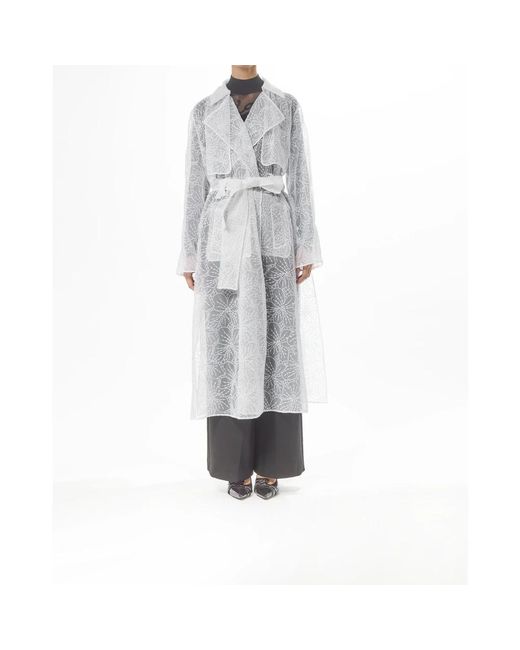 Genny White Trench Coats