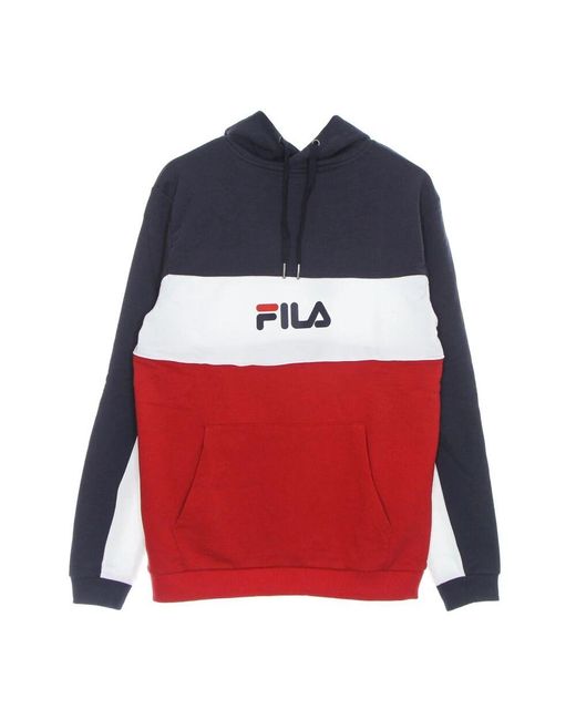 Fila Farbblock Kapuzenpullover in Red für Herren