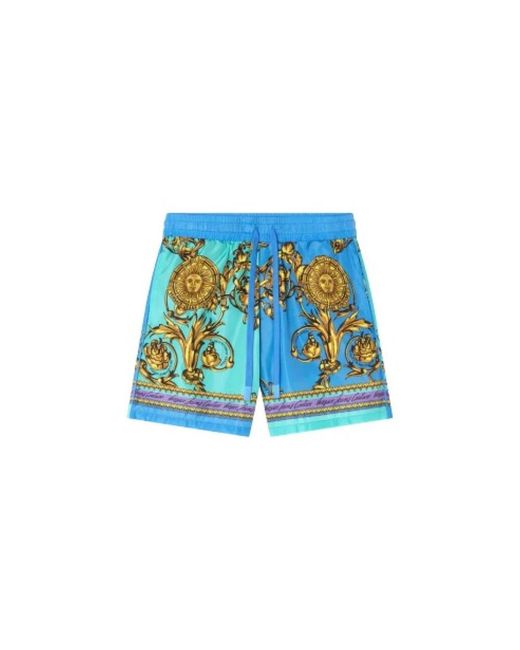 Versace Badmode ,Veelkleurig ,Polyester Garland Sun Broek in het Blue voor heren